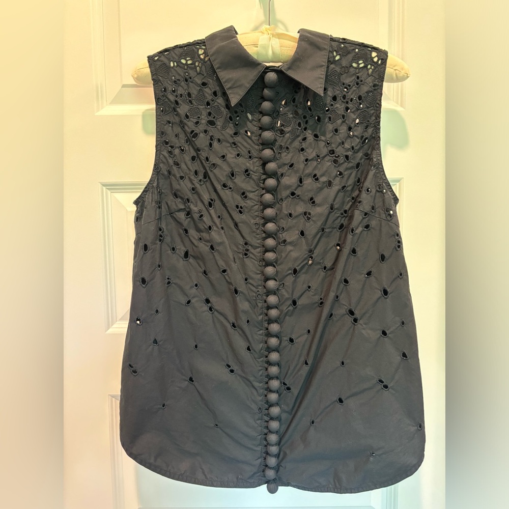 Proenza Schouler sleeveless eyelet top